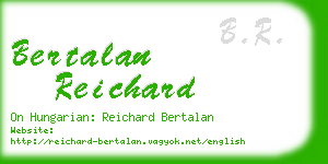 bertalan reichard business card